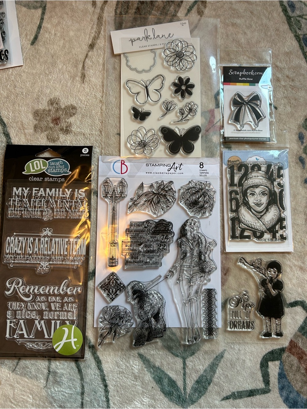 Set of French Stamps